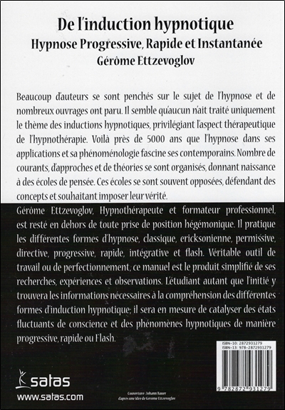 De l'induction hypnotique - Hypnose progressive, rapide et instantanée 2