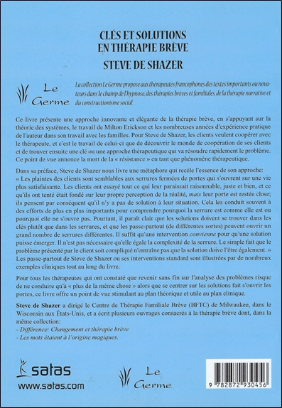 Clés et solutions en thérapie brève 2