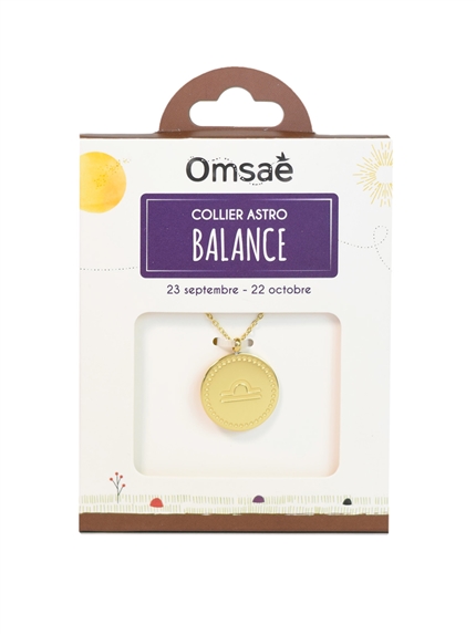Collier Signe astrologique Balance 6