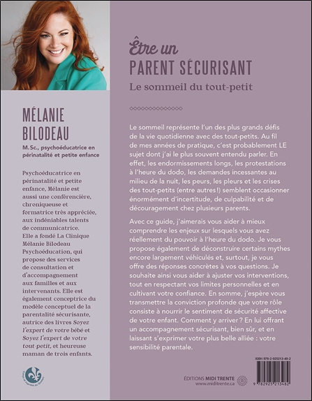 Etre un parent sécurisant - Le sommeil du tout-petit 2