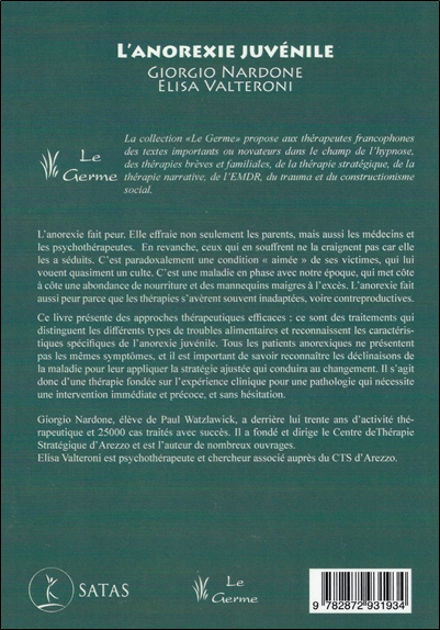 L'anorexie juvénile - Une thérapie efficace et efficiente pour les troubles alimentaires 2