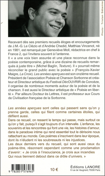 Les années aperçues - Alchimies poétiques 2