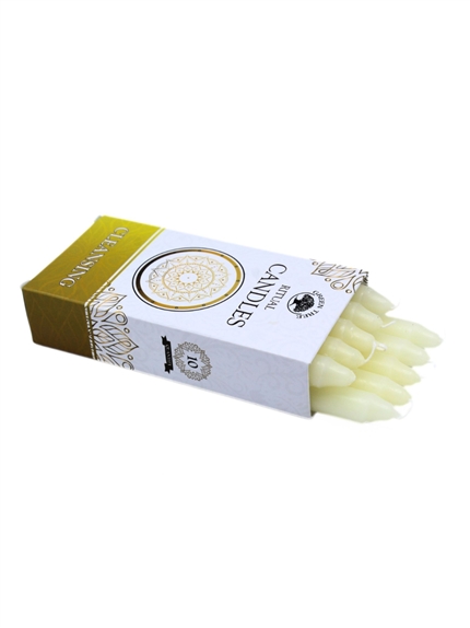 Bougies à rituel - Purification - Blanches 3