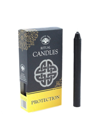 Bougies à rituel - Protection - Noires 2
