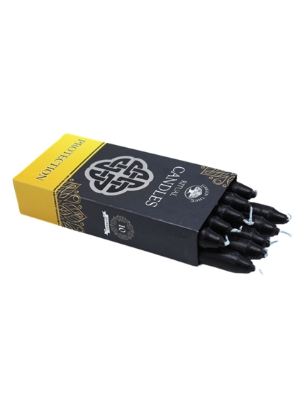 Bougies à rituel - Protection - Noires 3