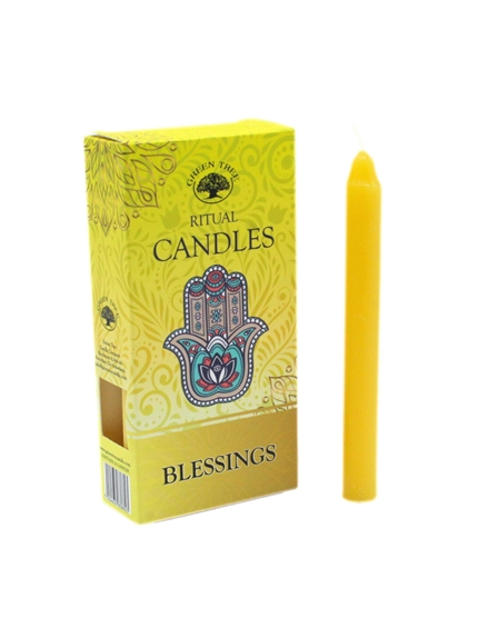 Bougies à rituel - Bénédiction - Jaunes 2