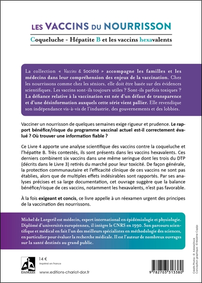 Les vaccins du nourrisson  Coqueluche, Hépatite B et les vaccins hexavalents  Livre 4 2