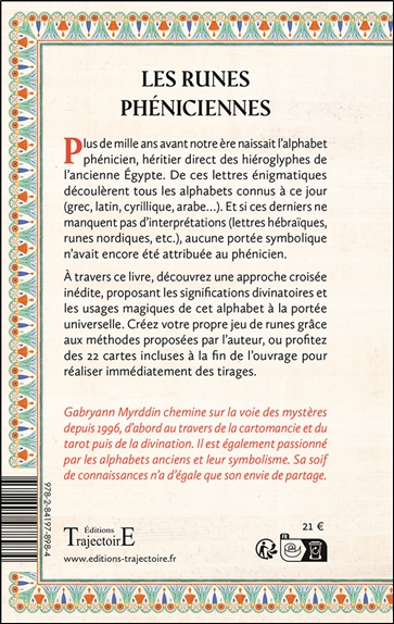 Les Runes phéniciennes - Significations divinatoires et usages magiques d'un alphabet millénaire 2