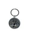 Porte-clef métal argenté Arbre de vie 2
