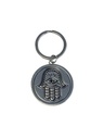 Porte-clef métal argenté Main de Fatma 2