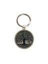 Porte-clef métal doré Arbre de vie 2