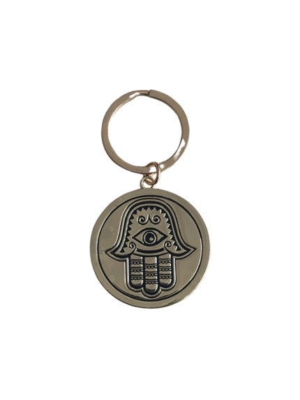 Porte-clef métal doré Main de Fatma 2