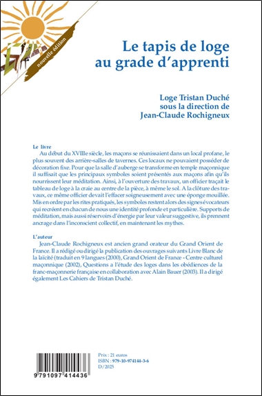 Le tapis de loge au grade d'apprenti 2