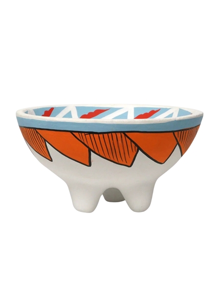 Socle de fumigation Green Tree Native soul Tribal blanc 3