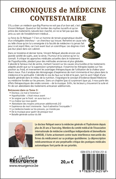 Chroniques de médecine contestataire - Je pense librement donc je soigne mieux ! Tome 3 2