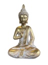 Statuette Bouddha Gyan Mudra 27 cm en Résine - Doré 2