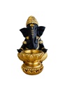 Porte-bougie Ganesh 18 cm en Résine - Doré 3