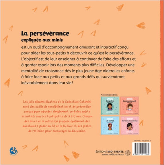 La persévérance expliquée aux minis - Album psychoéducatif pour aborder les sujets importants 2