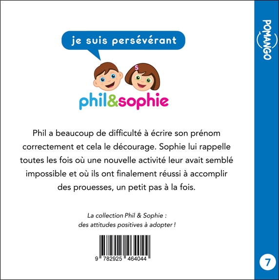 Phil&Sophie - Je suis persévérant Tome 7 2