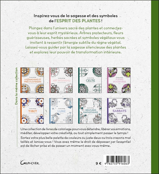 Livre de coloriage Esprit des plantes 2