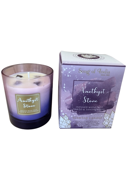 Bougie parfumée Pierres de Guérison Améthyste 200 g 2