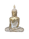 Statuette Bouddha Assis 11,5 cm - Résine - Doré 2