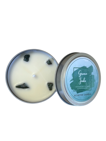 Bougie parfumée Pierres de Guérison Jade vert 80 g 3
