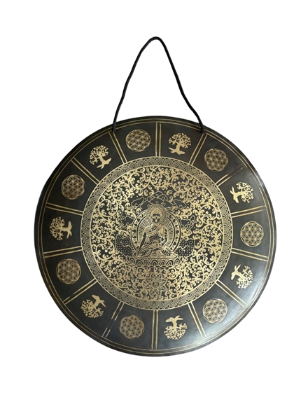 Gong Tibétain Bouddha env 50 cm 2