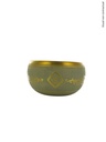 Bol Chantant Tibétain Aluminium Vert Bouddha env 14 cm 2