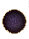 Bol Chantant Tibétain Aluminium Violet Bouddha Katora env 12 cm 3