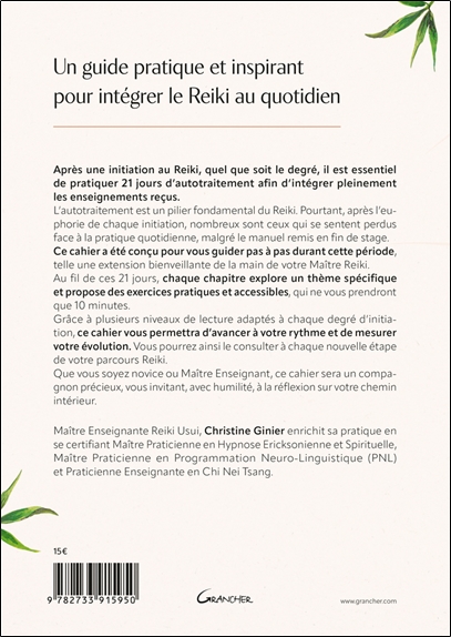 Mes 21 jours de Reiki - Après l'initiation : mon cahier d'accompagnement pour une pratique approfondie 2