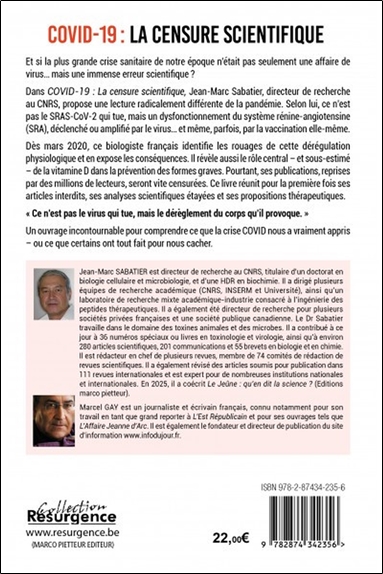Covid-19 - La censure scientifique - Vaccins vétérinaires ARNm - Alimentation & santé en danger 2