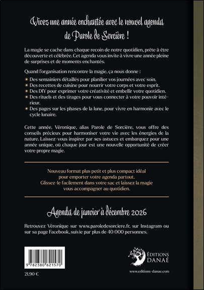 L'Agenda de Parole de Sorcière 2026 - La vie saupoudrée d'un soupçon de Magie 2
