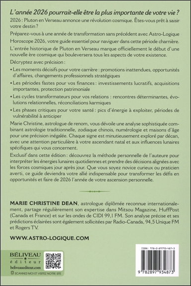 Astro-Logique - Horoscope 2026 - Astrologie traditionnelle - Horoscope chinois - Numérologie - Maisons d'âge et plus encore 2