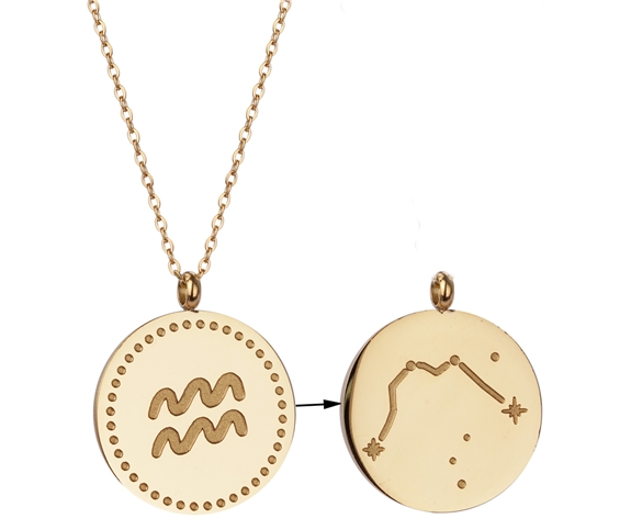 Collier Signe astrologique Verseau 1