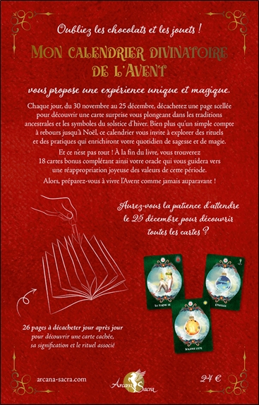Mon calendrier divinatoire de l'Avent - 26 cartes à découvrir chaque jour et 18 cartes bonus 2