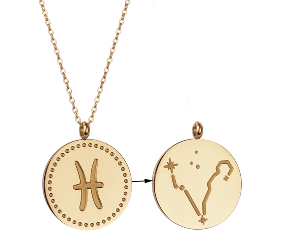 Collier Signe astrologique Poissons 1