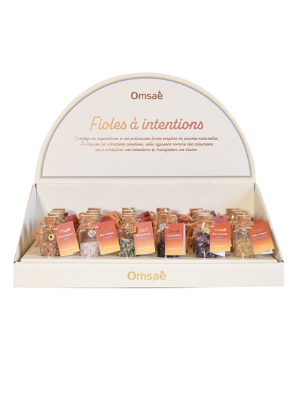 Présentoir Fioles à intentions 6 x 4 quantités 2