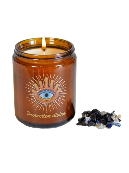 Bougie lithothérapie parfumée Protection divine 3