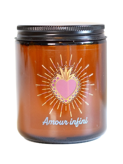 Bougie lithothérapie parfumée Amour infini 2
