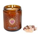 Bougie lithothérapie parfumée Amour infini 8