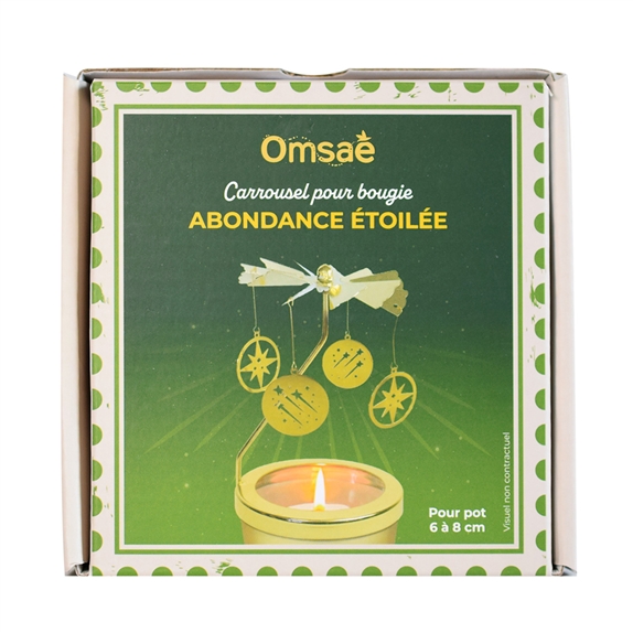 Carrousel pour bougie Abondance étoilée 8