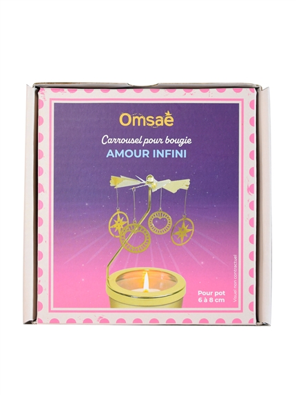 Carrousel pour bougie Amour infini 4