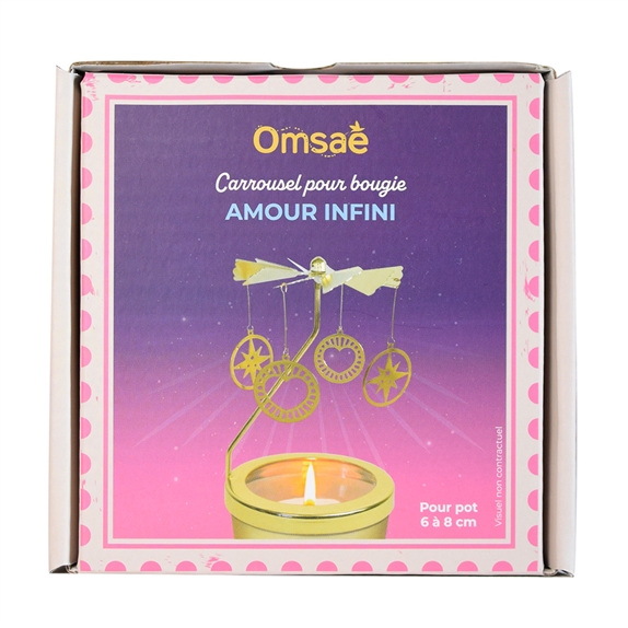 Carrousel pour bougie Amour infini 8