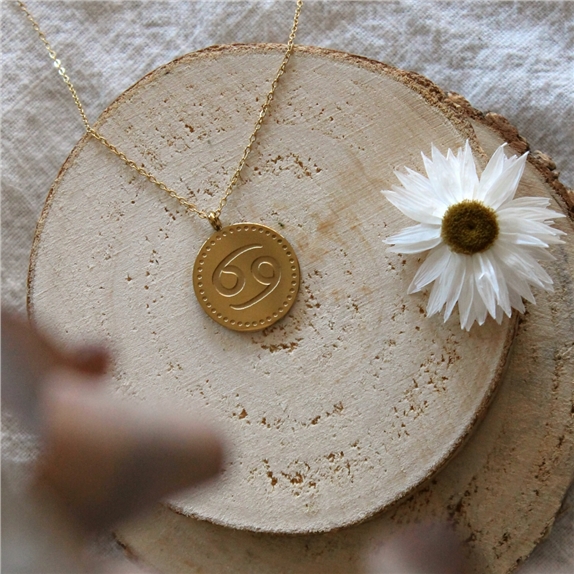 Collier Signe astrologique Cancer 6