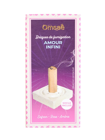 Briques de fumigation et socle Amour infini 3