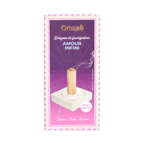 Briques de fumigation et socle Amour infini 6