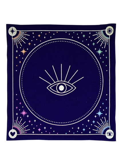 Nappe de divination bleue Message à l'univers 2