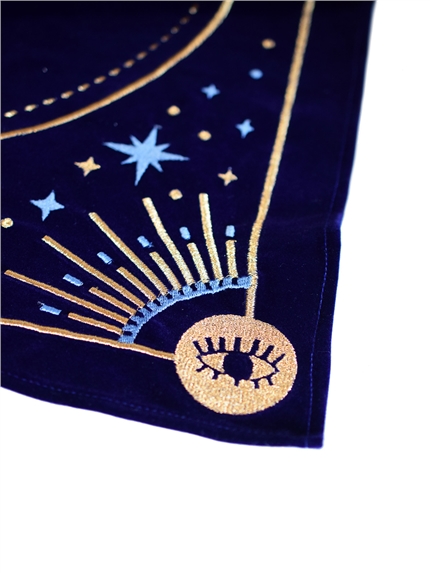 Nappe de divination bleue Message à l'univers 3