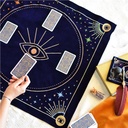 Nappe de divination bleue Message à l'univers 5